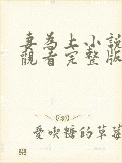 妻为上小说免费观看完整版笔趣阁封面