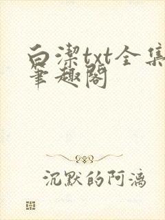 白洁txt全集笔趣阁