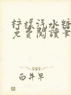 柠檬汽水糖全文免费阅读笔趣阁