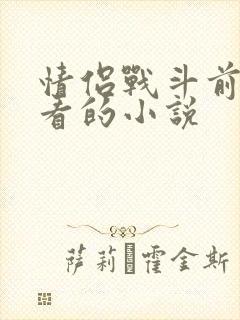 情侣战斗前适合看的小说封面