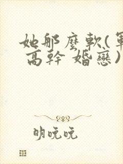 她那么软(军婚 高干 婚恋)完结