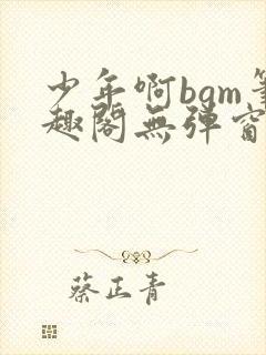 少年啊bgm笔趣阁无弹窗免费封面