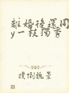 离婚后还同居by一枝独秀