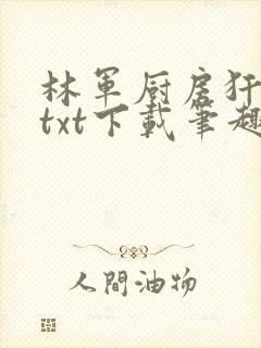 林军厨房犴妈妈txt下载笔趣阁封面