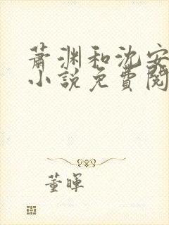 萧渊和沈安安的小说免费阅读