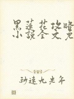 黑莲花攻略手册小说全文免费阅读笔趣阁