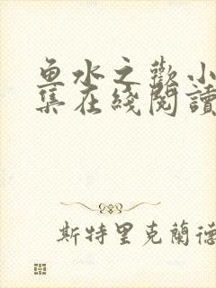 鱼水之欢小说全集在线阅读