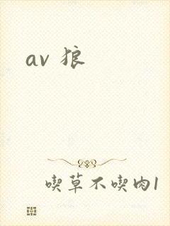 av 狼封面