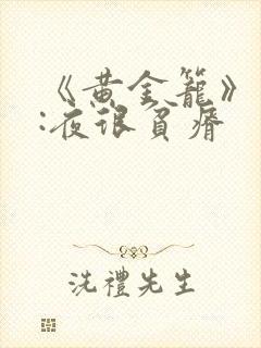 《黄金笼》作者:夜很贫瘠封面