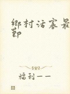 乡村活寡最新章节