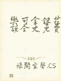 乐可金银花露小说全文免费阅读