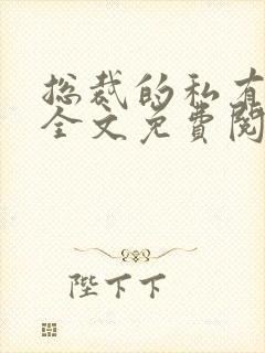 总裁的私有宝贝全文免费阅读