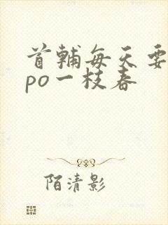 首辅每天要不够po一枝春封面