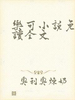 乐可小说免费阅读全文