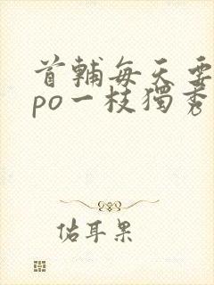 首辅每天要不够po一枝独秀全文封面