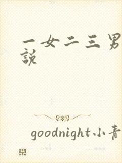 一女二三男事小说