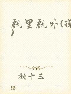 戏里戏外(现场)封面