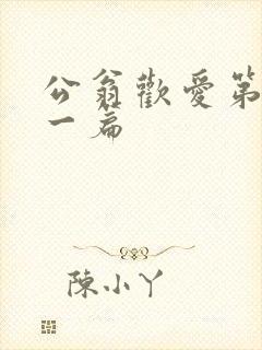 公翁欢爱第三十一篇封面