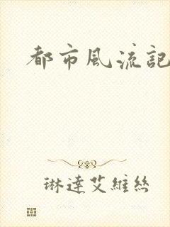 都市风流记封面