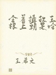 含着摄政王的紫根上朝是啥小说