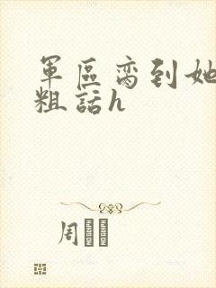 军区脔到她哭h粗话h