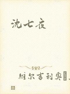沈七夜封面