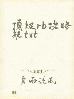 顶级rb攻略系统txt
