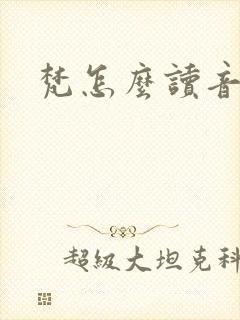 梵怎么读音封面