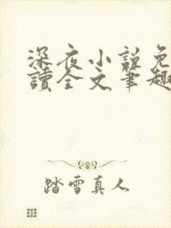 深夜小说免费阅读全文笔趣阁