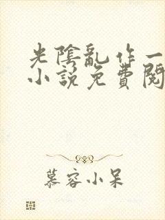 光阴乱作一团的小说免费阅读