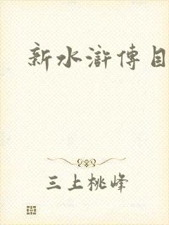 新水浒传目录