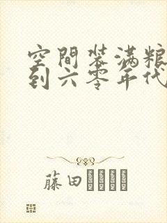 空间装满粮食回到六零年代