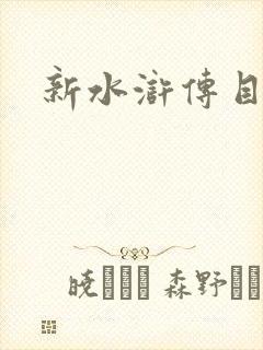 新水浒传目录