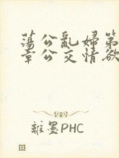 荡公乱妇第69章公交情欲