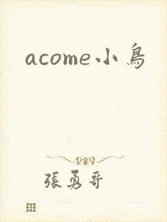 acome小鸟封面
