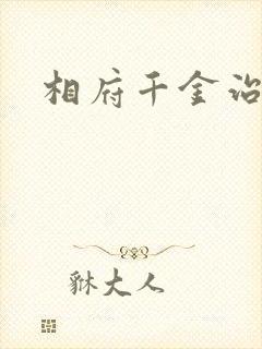 相府千金治病记封面