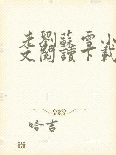 老刘苏雪小说全文阅读下载