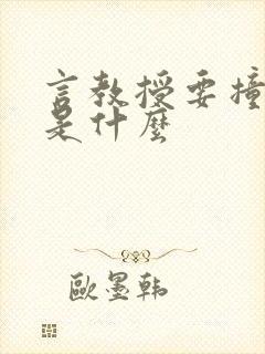 言教授要撞坏了是什么