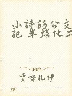 小诗的公交车日记 半煤化工