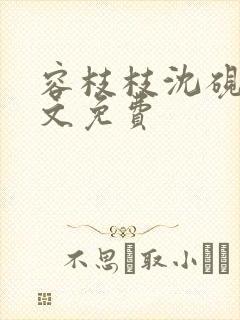 容枝枝沈砚书全文免费