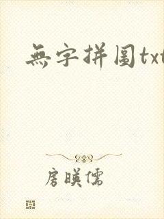 无字拼图txt封面