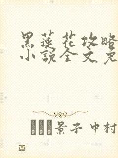 黑莲花攻略手册小说全文免费阅读笔趣阁