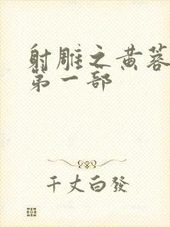 射雕之黄蓉新传第一部