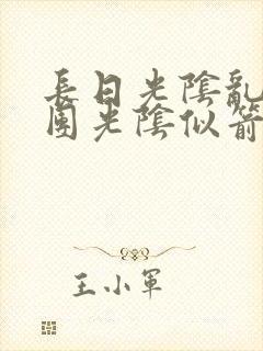 长日光阴乱作一团光阴似箭笔渺