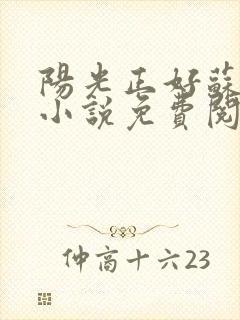 阳光正好苏玥玥小说免费阅读