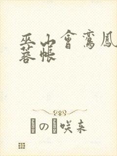 巫山会鸾凤颠芙蓉帐封面