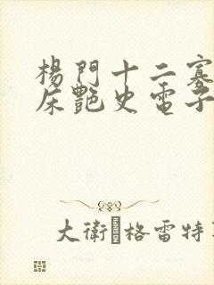 杨门十二寡妇肉床艳史电子书