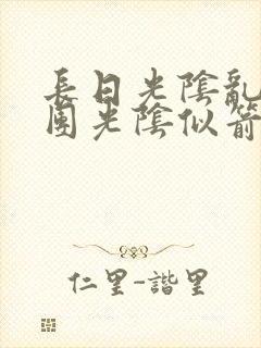 长日光阴乱作一团光阴似箭无弹窗