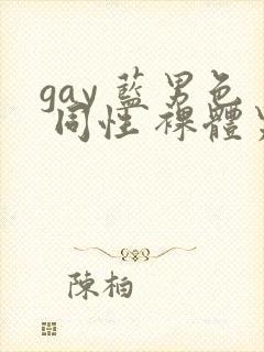 gay 蓝男色 同性 裸体男模封面