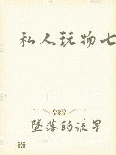 私人玩物七七封面